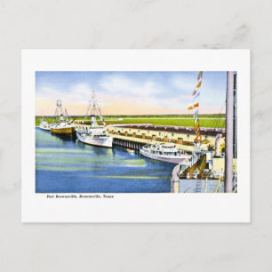 Carte Postale Port Brownsville, Brownsville, Texas