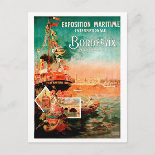 Carte Postale Port de Bordeaux, France, bateau touristique, vint