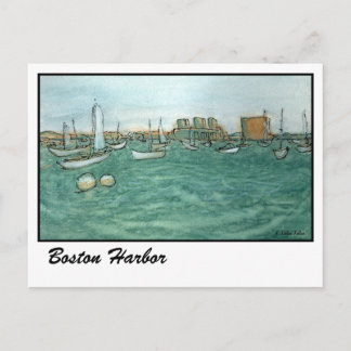 Carte Postale Port de Boston
