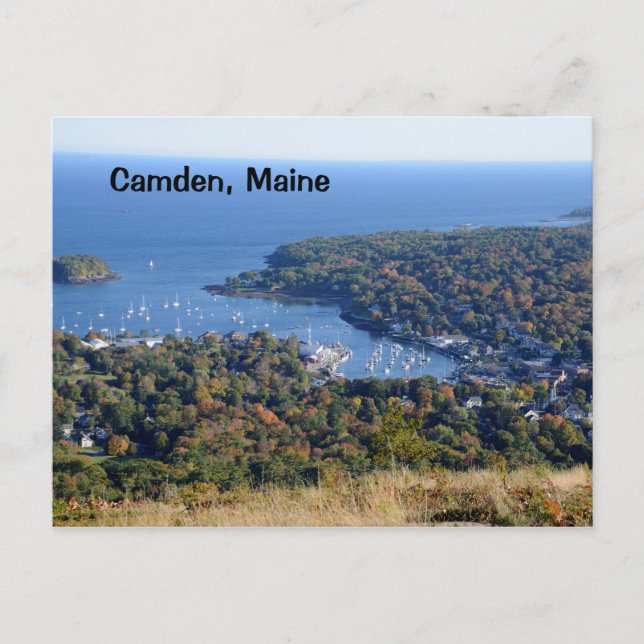 Carte Postale Port de Camden, Maine (Devant)