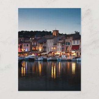 Carte Postale Port de Cassis la nuit