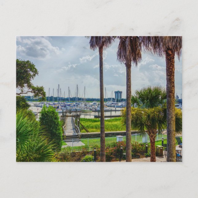 Carte Postale Port de Charleston (Devant)
