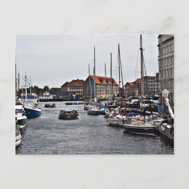Carte Postale Port de Copenhague (Devant)