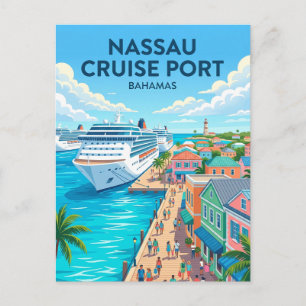 Carte Postale Port de croisière de Nassau Bahamas