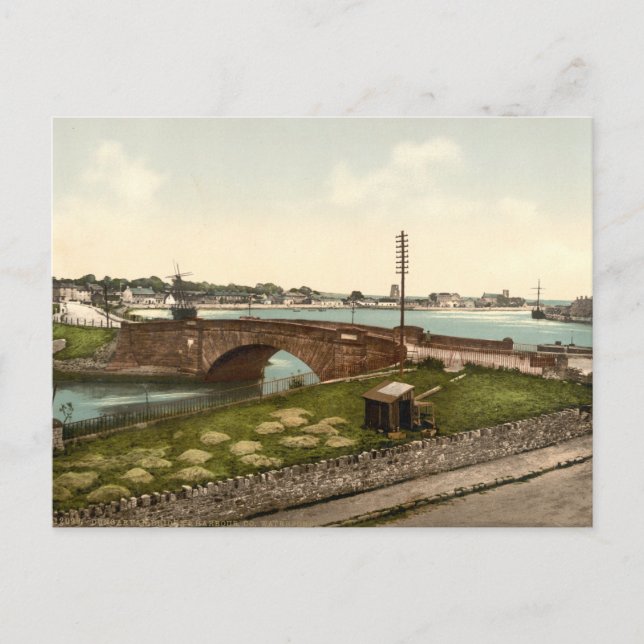 Carte Postale Port de Dungarvan, comté de Waterford (Devant)