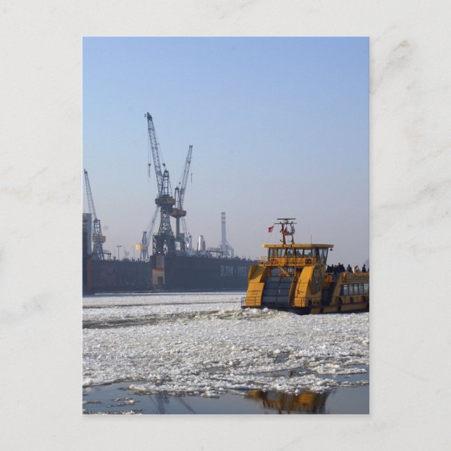Carte Postale Port de Hambourg (Devant)