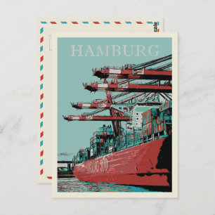 Carte Postale Port de Hambourg - Iconic Port City