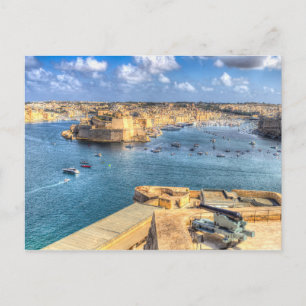 Carte Postale Port de La Valette Malte
