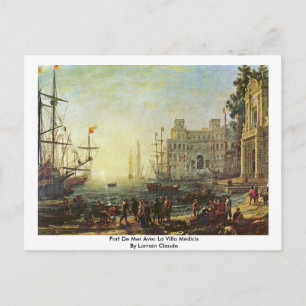 Carte Postale Port De Mer Avec La Villa Médicis