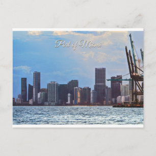 Carte Postale Port de Miami