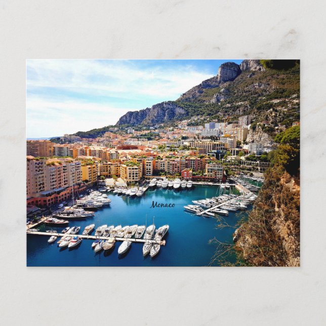 Carte Postale Port de Monaco (Devant)