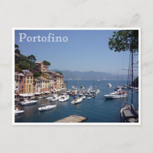 Carte Postale port de portofino italie