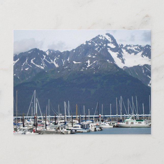 Carte Postale Port de Seward en Alaska (Devant)