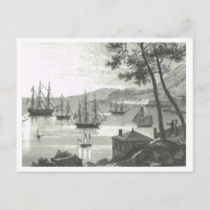 Carte Postale Port de Singapour 1819