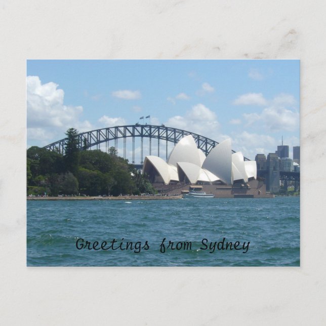 Carte Postale port de sydney (Devant)