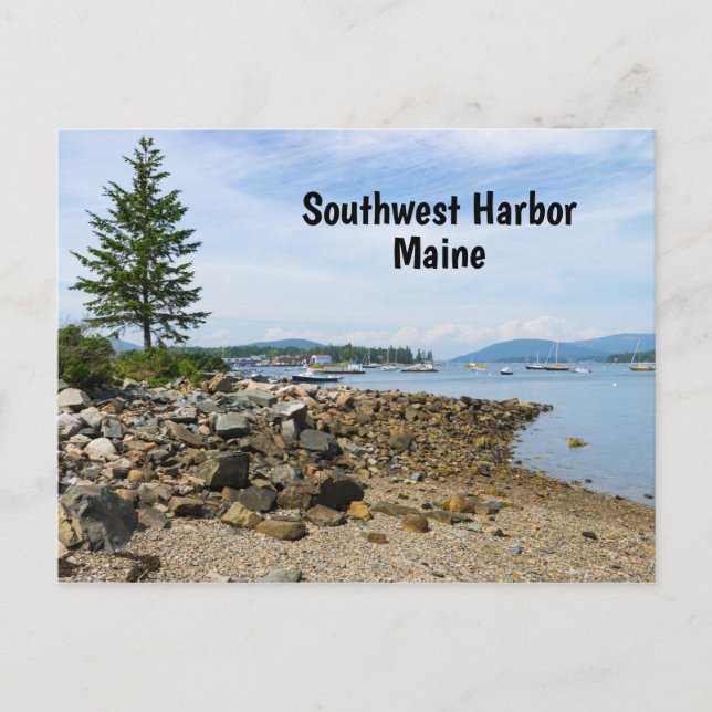 Carte Postale Port du sud-ouest dans le Maine (Devant)