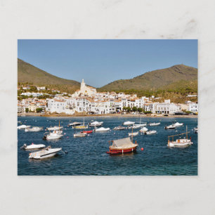 Carte Postale Port et ville de Cadaqués en Espagne