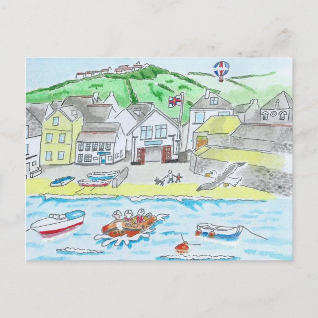 Carte postale Port Isaac, Cornouailles (Devant)
