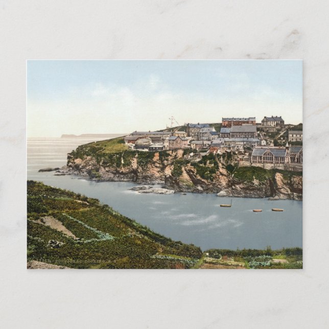 Carte Postale Port Isaac, Cornwall, Angleterre c.1895 (Devant)