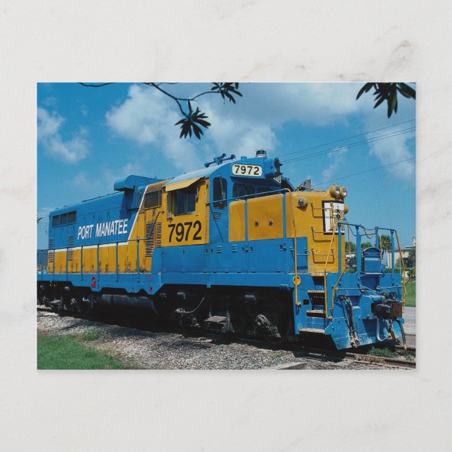 Carte Postale Port Manatee RR, EMD GP-9m (Devant)