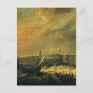 Carte Postale Port maritime par Adam Willaerts