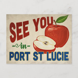 Carte Postale Port St. Lucie Floride Apple - Vintage voyage