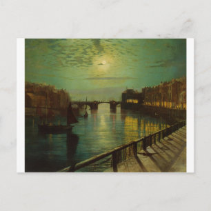 Carte Postale Port Whitby par Moonlight John Atkinson Grimshaw