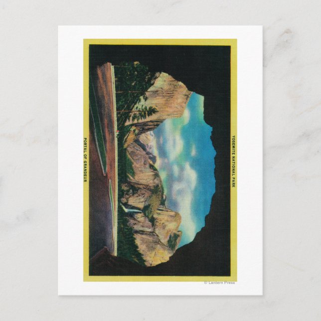 Carte Postale Portail de Grandeur vue de la vallée de Yosemite (Devant)