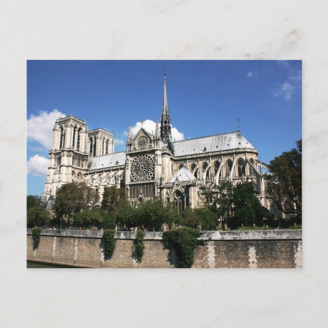 Carte Postale Portail de St. Stephen Rose Sud Fenêtre Notre Dame (Devant)