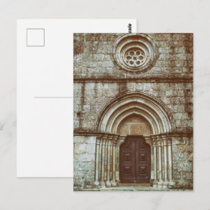Carte Postale Portail gothique médiéval à Santiago de Antas