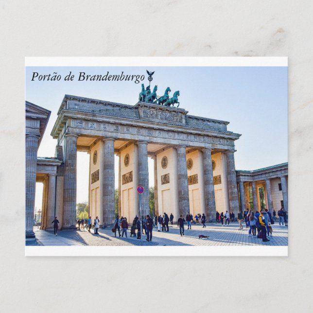 Carte Postale Portão de Brandemburgo (Devant)