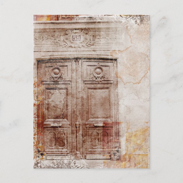 Carte Postale porte abstraite (Devant)