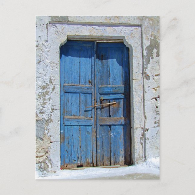Carte Postale Porte ancienne en bois patiné (Devant)