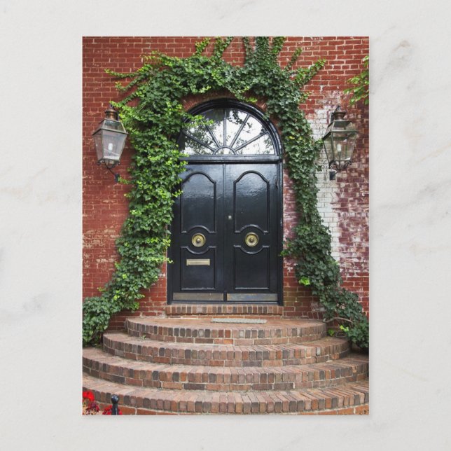 Carte Postale Porte Archée Encadrée D'Ivy (Devant)