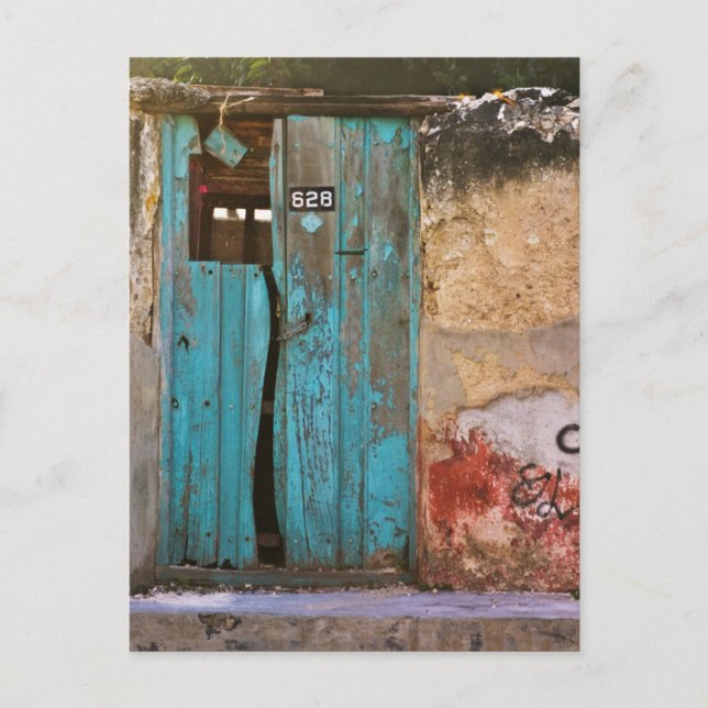 Carte Postale Porte bleue à Mérida (Devant)