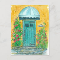 Porte Bleue Mustard Jaune Déplacement Annouement