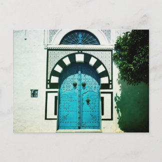 Carte Postale Porte bleue tunisienne
