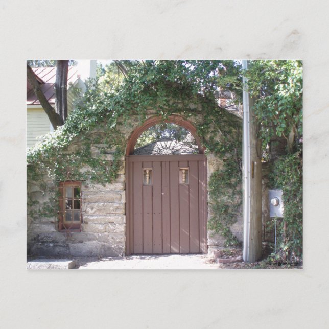 Carte Postale PORTE COUR Brown (Devant)