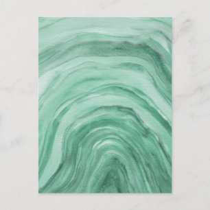 Carte Postale Porte d'aquarelle Abstraite Sage Green
