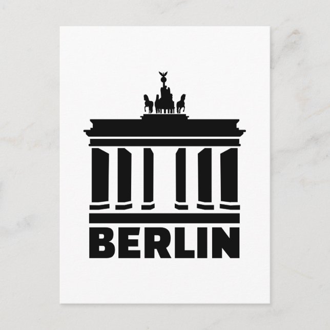 Carte Postale Porte de Berlin Brandenburg (Devant)
