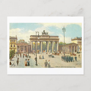 Carte Postale Porte de Branbourg vintage Berlin Allemagne