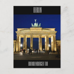 Carte Postale Porte de Brandebourg à Berlin, Allemagne