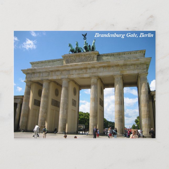 Carte Postale Porte de Brandebourg, Berlin (Devant)