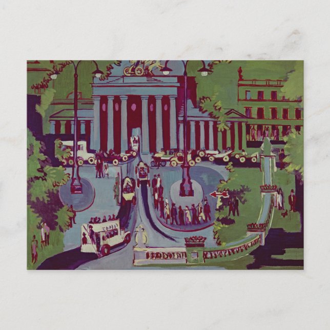 Carte Postale Porte de Brandebourg, Berlin, 1929 (Devant)