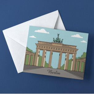 Carte Postale Porte de Brandebourg de Berlin – Monument Classiqu
