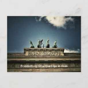 Carte Postale Porte de Brandebourg Quadriga Vue en Berlin, Allem