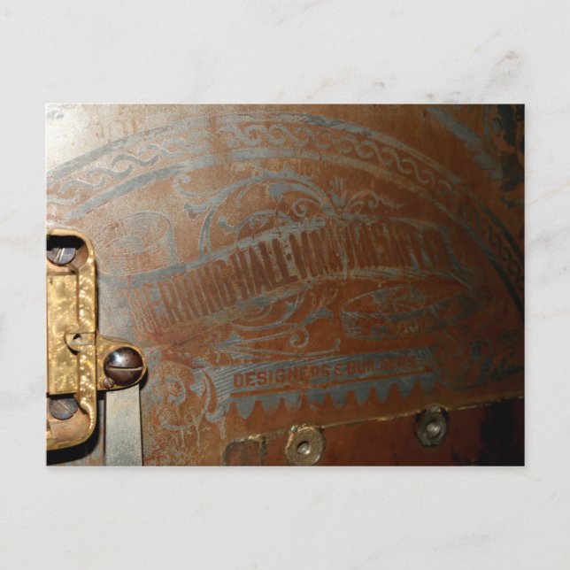 Carte Postale Porte de coffre bancaire (Devant)
