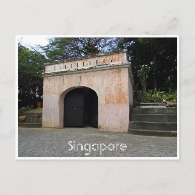 Carte Postale porte de conservation du fort (Devant)