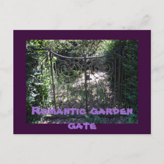 Carte Postale Porte de jardin romantique