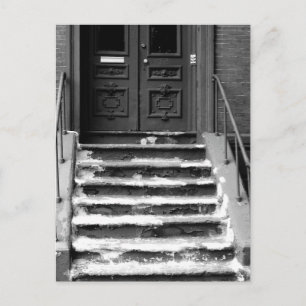 Carte Postale Porte de la vieille ville et escalier Peinture usé